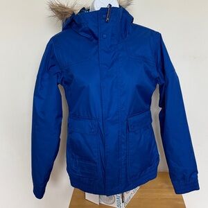 Burton Dryride Ski Snowboarding Jacket with Faux Fur Trim Hood Size XS